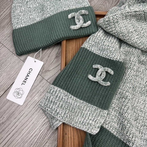 Cheap Chanel Hat and Scarf Set #1269095 Replica Wholesale [$52.00 USD] [ITEM#1269095] on Replica Chanel Hat and Scarf and Glove Set