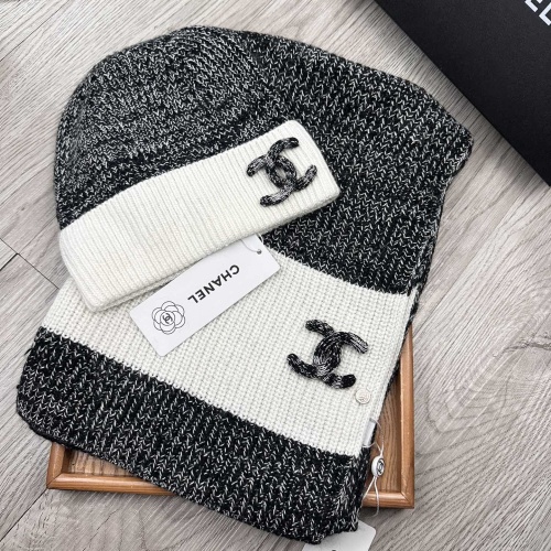 Cheap Chanel Hat and Scarf Set #1269096 Replica Wholesale [$52.00 USD] [ITEM#1269096] on Replica Chanel Hat and Scarf and Glove Set