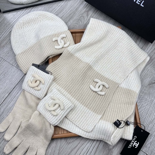 Cheap Chanel Hat and Scarf and Glove Set #1269100 Replica Wholesale [$72.00 USD] [ITEM#1269100] on Replica Chanel Hat and Scarf and Glove Set