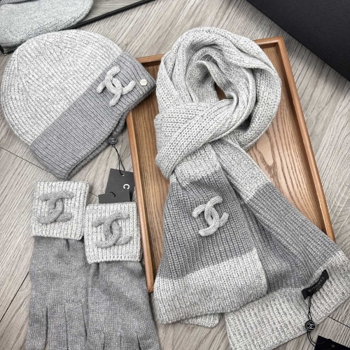 Cheap Chanel Hat and Scarf and Glove Set #1269102 Replica Wholesale [$72.00 USD] [ITEM#1269102] on Replica 