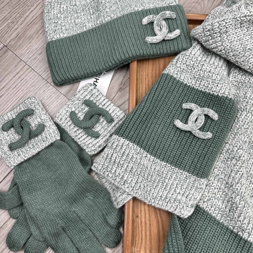 Cheap Chanel Hat and Scarf and Glove Set #1269103 Replica Wholesale [$72.00 USD] [ITEM#1269103] on Replica Chanel Hat and Scarf and Glove Set