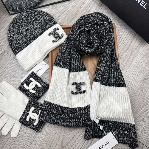 Cheap Chanel Hat and Scarf and Glove Set #1269104 Replica Wholesale [$72.00 USD] [ITEM#1269104] on Replica Chanel Hat and Scarf and Glove Set