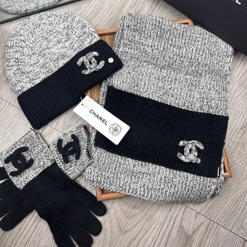 Cheap Chanel Hat and Scarf and Glove Set #1269105 Replica Wholesale [$72.00 USD] [ITEM#1269105] on Replica Chanel Hat and Scarf and Glove Set