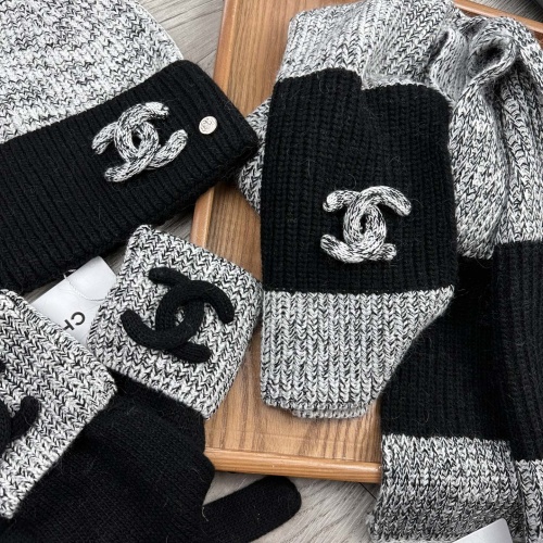 Cheap Chanel Hat and Scarf and Glove Set #1269105 Replica Wholesale [$72.00 USD] [ITEM#1269105] on Replica Chanel Hat and Scarf and Glove Set