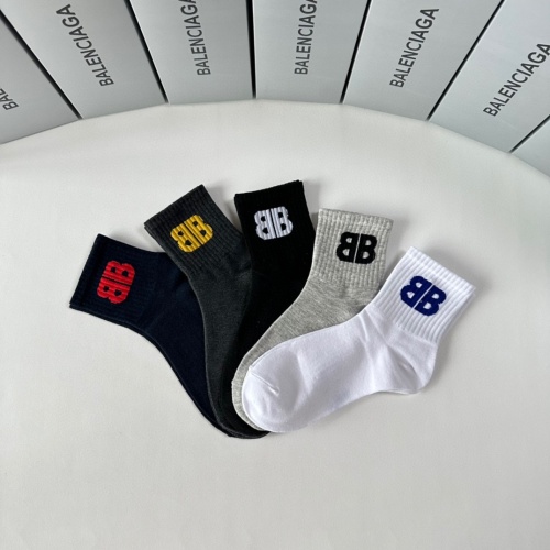 Cheap Balenciaga Socks #1269190 Replica Wholesale [$25.00 USD] [ITEM#1269190] on Replica Balenciaga Socks