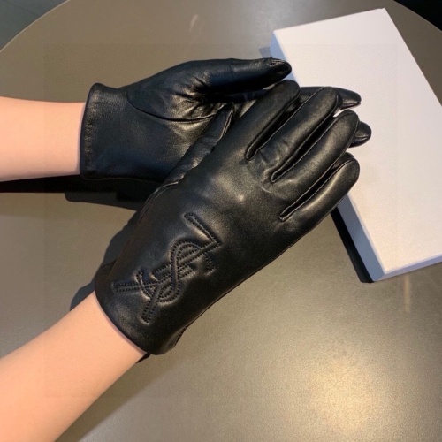 Cheap Yves Saint Laurent Gloves For Women #1269228 Replica Wholesale [$42.00 USD] [ITEM#1269228] on Replica Yves Saint Laurent Gloves