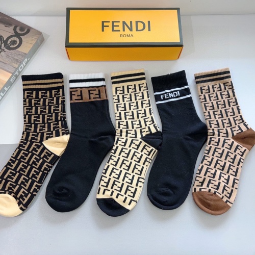 Cheap Fendi Socks #1269557 Replica Wholesale [$27.00 USD] [ITEM#1269557] on Replica Fendi Socks