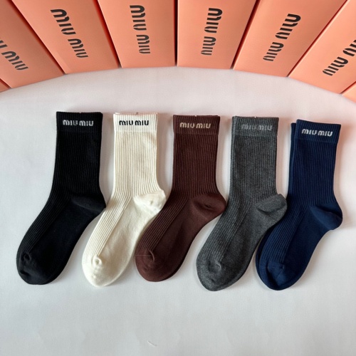 Cheap MIU MIU Socks #1269560 Replica Wholesale [$29.00 USD] [ITEM#1269560] on Replica MIU MIU Socks