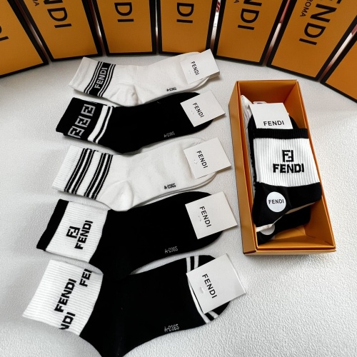 Cheap Fendi Socks #1269646 Replica Wholesale [$25.00 USD] [ITEM#1269646] on Replica Fendi Socks