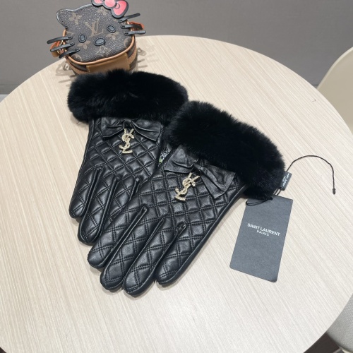 Cheap Yves Saint Laurent Gloves For Women #1269683 Replica Wholesale [$52.00 USD] [ITEM#1269683] on Replica Yves Saint Laurent Gloves