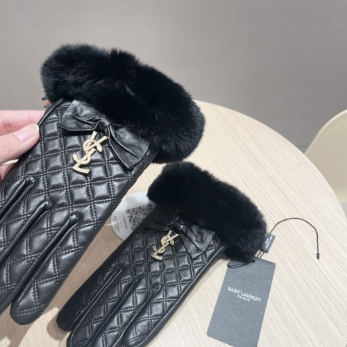 Cheap Yves Saint Laurent Gloves For Women #1269683 Replica Wholesale [$52.00 USD] [ITEM#1269683] on Replica Yves Saint Laurent Gloves