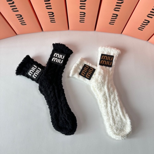 Cheap MIU MIU Socks #1269739 Replica Wholesale [$27.00 USD] [ITEM#1269739] on Replica MIU MIU Socks