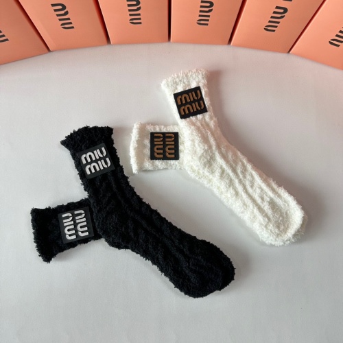 Cheap MIU MIU Socks #1269739 Replica Wholesale [$27.00 USD] [ITEM#1269739] on Replica MIU MIU Socks