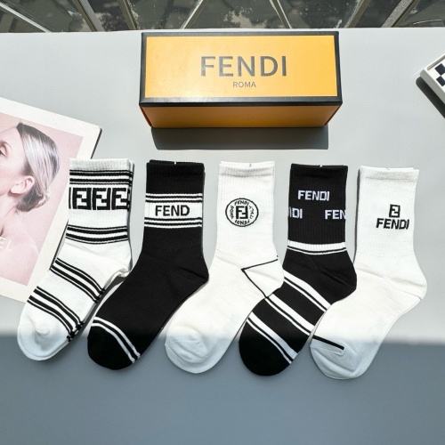 Cheap Fendi Socks #1269757 Replica Wholesale [$25.00 USD] [ITEM#1269757] on Replica Fendi Socks