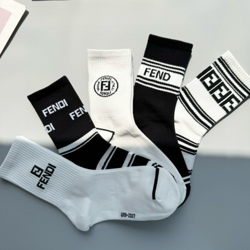 Cheap Fendi Socks #1269757 Replica Wholesale [$25.00 USD] [ITEM#1269757] on Replica Fendi Socks