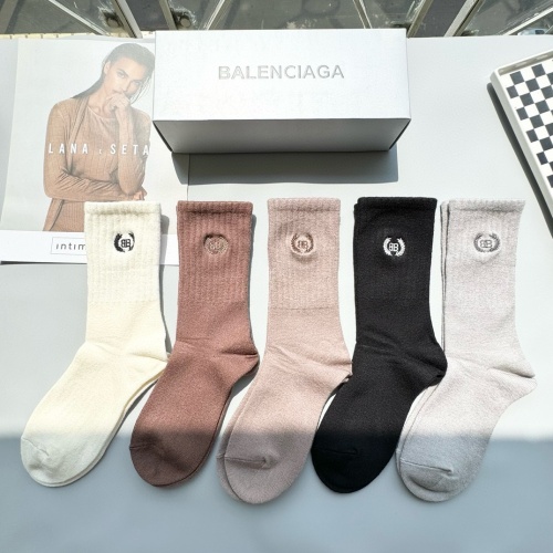 Cheap Balenciaga Socks #1269769 Replica Wholesale [$29.00 USD] [ITEM#1269769] on Replica Balenciaga Socks