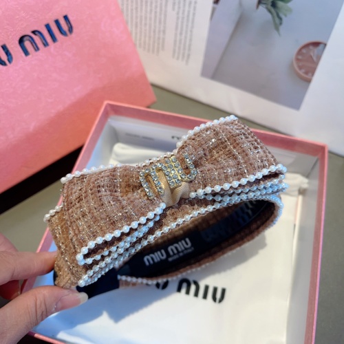 Cheap MIU MIU Headband For Women #1269784 Replica Wholesale [$27.00 USD] [ITEM#1269784] on Replica MIU MIU Headband