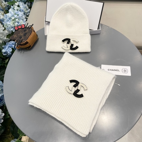 Cheap Chanel Hat and Scarf Set #1269913 Replica Wholesale [$64.00 USD] [ITEM#1269913] on Replica Chanel Hat and Scarf and Glove Set