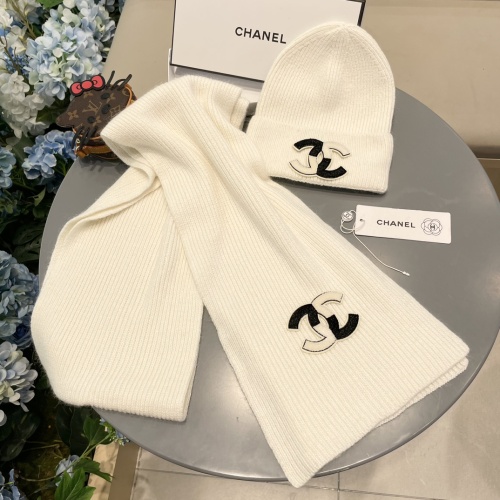 Cheap Chanel Hat and Scarf Set #1269913 Replica Wholesale [$64.00 USD] [ITEM#1269913] on Replica Chanel Hat and Scarf and Glove Set