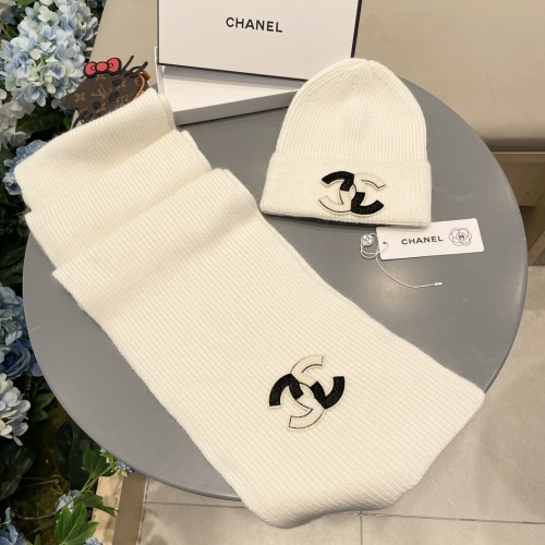 Cheap Chanel Hat and Scarf Set #1269913 Replica Wholesale [$64.00 USD] [ITEM#1269913] on Replica Chanel Hat and Scarf and Glove Set