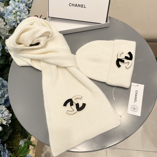 Cheap Chanel Hat and Scarf Set #1269913 Replica Wholesale [$64.00 USD] [ITEM#1269913] on Replica Chanel Hat and Scarf and Glove Set