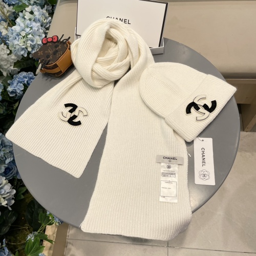 Cheap Chanel Hat and Scarf Set #1269913 Replica Wholesale [$64.00 USD] [ITEM#1269913] on Replica Chanel Hat and Scarf and Glove Set