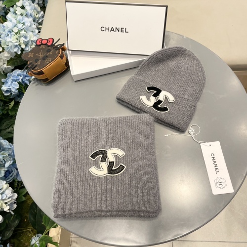 Cheap Chanel Hat and Scarf Set #1269914 Replica Wholesale [$64.00 USD] [ITEM#1269914] on Replica Chanel Hat and Scarf and Glove Set