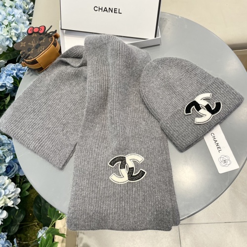 Cheap Chanel Hat and Scarf Set #1269914 Replica Wholesale [$64.00 USD] [ITEM#1269914] on Replica Chanel Hat and Scarf and Glove Set