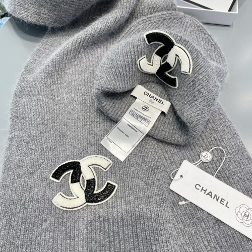 Cheap Chanel Hat and Scarf Set #1269914 Replica Wholesale [$64.00 USD] [ITEM#1269914] on Replica Chanel Hat and Scarf and Glove Set