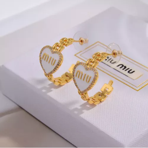 Cheap MIU MIU Earrings For Women #1270692 Replica Wholesale [$29.00 USD] [ITEM#1270692] on Replica MIU MIU Earrings