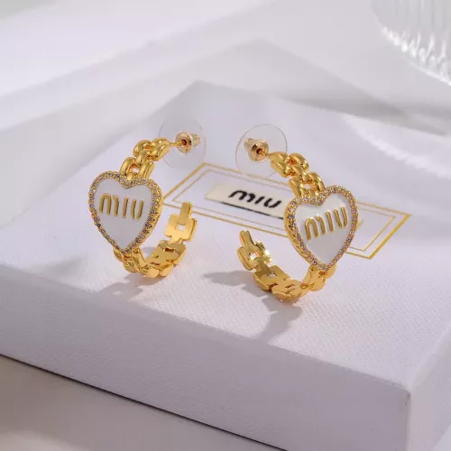 Cheap MIU MIU Earrings For Women #1270692 Replica Wholesale [$29.00 USD] [ITEM#1270692] on Replica MIU MIU Earrings