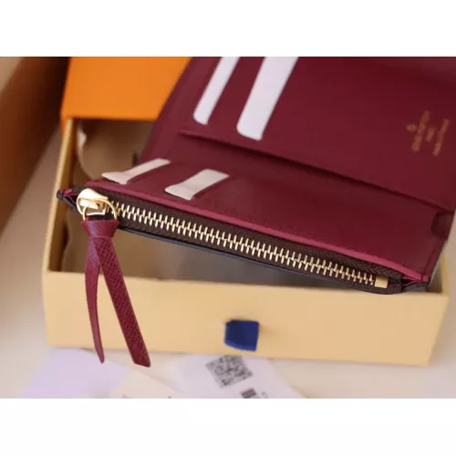 Cheap Louis Vuitton AAA Quality Wallets In Burgundy #1271133 Replica Wholesale [$85.00 USD] [ITEM#1271133] on Replica Louis Vuitton AAA+ Quality Wallets