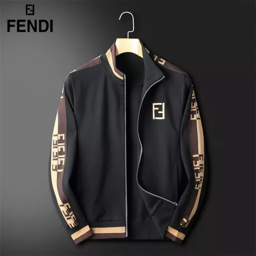 Cheap Fendi Tracksuits Long Sleeved For Men #1271824 Replica Wholesale [$92.00 USD] [ITEM#1271824] on Replica Fendi Tracksuits