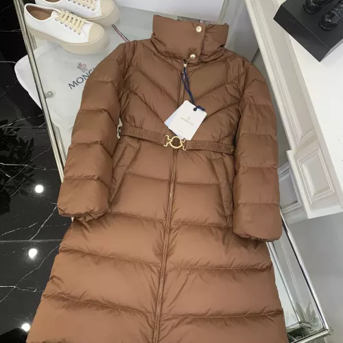 Cheap Moncler Down Feather Coat Long Sleeved For Women #1271875 Replica Wholesale [$225.00 USD] [ITEM#1271875] on Replica Moncler Down Feather Coat