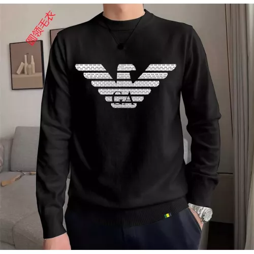 Cheap Armani Sweaters Long Sleeved For Men #1272231 Replica Wholesale [$48.00 USD] [ITEM#1272231] on Replica Armani Sweaters