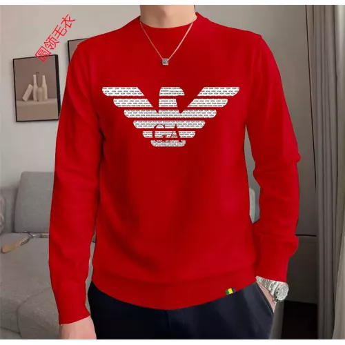 Cheap Armani Sweaters Long Sleeved For Men #1272234 Replica Wholesale [$48.00 USD] [ITEM#1272234] on Replica Armani Sweaters