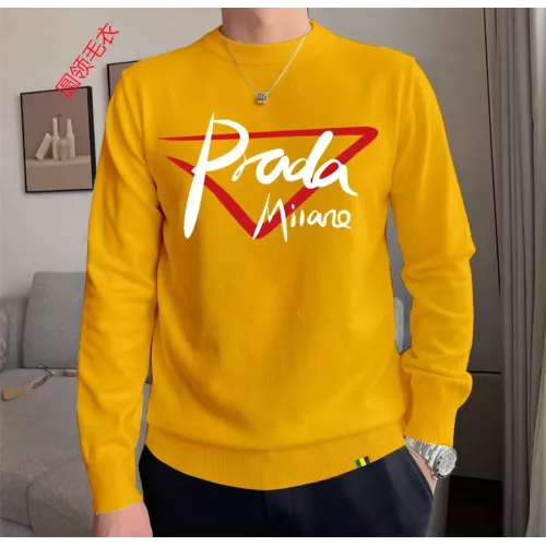 Cheap Prada Sweater Long Sleeved For Men #1272243 Replica Wholesale [$48.00 USD] [ITEM#1272243] on Replica Prada Sweater