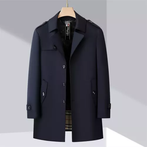 Cheap Burberry Trench Coat Long Sleeved For Men #1272259 Replica Wholesale [$118.00 USD] [ITEM#1272259] on Replica Burberry Trench Coat