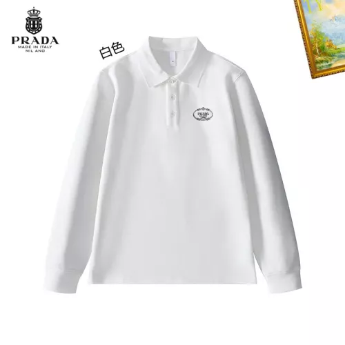 Cheap Prada T-Shirts Long Sleeved For Men #1272362 Replica Wholesale [$40.00 USD] [ITEM#1272362] on Replica Prada T-Shirts