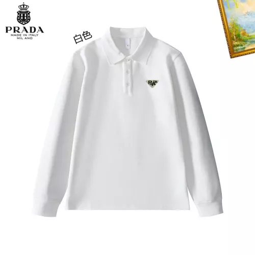 Cheap Prada T-Shirts Long Sleeved For Men #1272370 Replica Wholesale [$40.00 USD] [ITEM#1272370] on Replica Prada T-Shirts