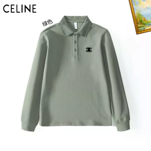 Cheap Celine T-Shirts Long Sleeved For Men #1272376 Replica Wholesale [$40.00 USD] [ITEM#1272376] on Replica Celine T-Shirts