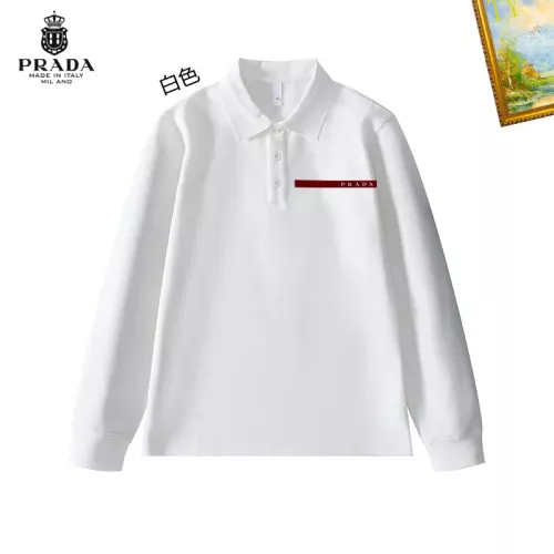 Cheap Prada T-Shirts Long Sleeved For Men #1272379 Replica Wholesale [$40.00 USD] [ITEM#1272379] on Replica Prada T-Shirts