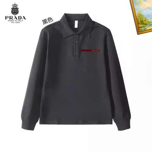 Cheap Prada T-Shirts Long Sleeved For Men #1272382 Replica Wholesale [$40.00 USD] [ITEM#1272382] on Replica Prada T-Shirts