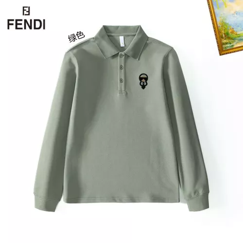 Cheap Fendi T-Shirts Long Sleeved For Men #1272392 Replica Wholesale [$40.00 USD] [ITEM#1272392] on Replica Fendi T-Shirts