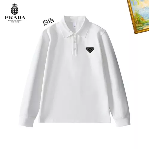 Cheap Prada T-Shirts Long Sleeved For Men #1272395 Replica Wholesale [$40.00 USD] [ITEM#1272395] on Replica Prada T-Shirts