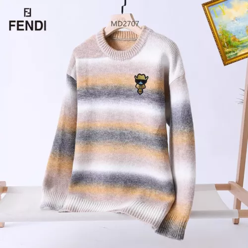 Cheap Fendi Sweaters Long Sleeved For Men #1272449 Replica Wholesale [$48.00 USD] [ITEM#1272449] on Replica Fendi Sweaters