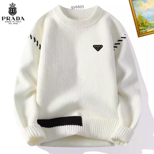 Cheap Prada Sweater Long Sleeved For Men #1272452 Replica Wholesale [$48.00 USD] [ITEM#1272452] on Replica Prada Sweater