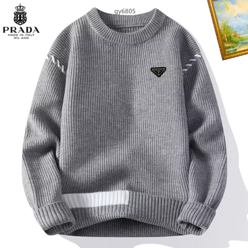 Cheap Prada Sweater Long Sleeved For Men #1272453 Replica Wholesale [$48.00 USD] [ITEM#1272453] on Replica Prada Sweater