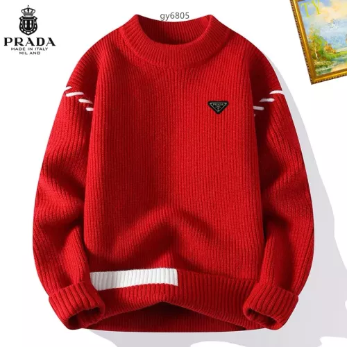 Cheap Prada Sweater Long Sleeved For Men #1272455 Replica Wholesale [$48.00 USD] [ITEM#1272455] on Replica Prada Sweater