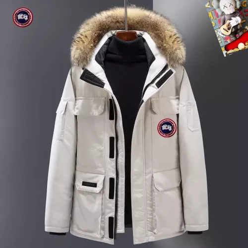 Cheap Canada Goose Down Feather Coat Long Sleeved For Men #1272497 Replica Wholesale [$82.00 USD] [ITEM#1272497] on Replica Canada Goose Down Feather Coat